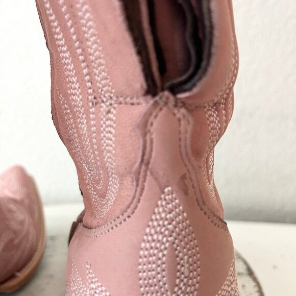 Lane LEXINGTON Over the Knee Womens Cowboy Boots 8.5 Pink Western Cowgirl Tall - Picture 6 of 16